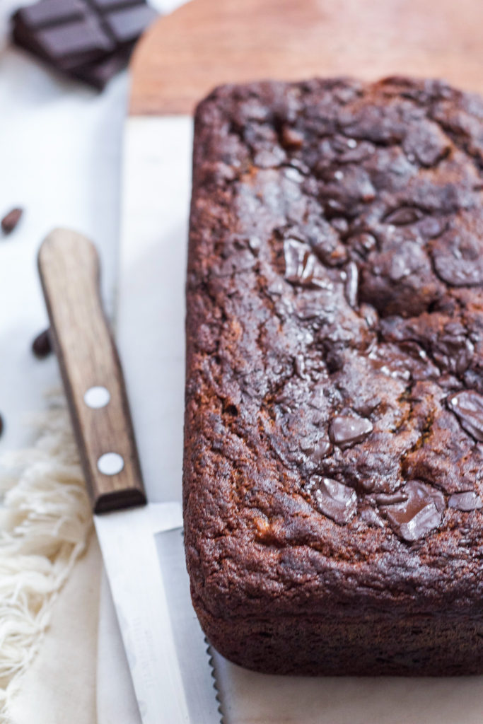 Paleo Chocolate Coffee Banana Bread | The Nourished Mind